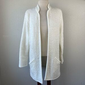 Vintage Colby Square White Cardigan Size M EUC